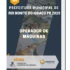 Apostila Operador De Máquinas Prefeitura de Rio Bonito do Iguaçu PR 2023