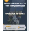 Apostila Operador De Serra Prefeitura de Três Corações MG 2023