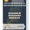 Apostila Operador de Escavadeira Hidráulica Prefeitura de Santa Rita do Trivelato MT 2023