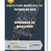 Apostila Operador de Máquinas Prefeitura de Putinga RS 2023