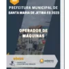 Apostila Operador de Máquinas Prefeitura de Santa Maria de Jetibá ES 2023