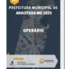 Apostila Operário Prefeitura de Aracitaba MG 2023
