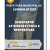 Apostila Orientador Atividades Física E Desportivas Prefeitura de Lagoinha SP 2023