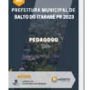 Apostila Pedagogo Prefeitura de Salto do Itararé PR 2023