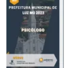 Apostila Psicólogo Prefeitura de Luz MG 2023