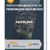 Apostila Psicólogo Prefeitura de Fronteira dos Vales MG 2023