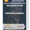 Apostila Serviços Diversos Prefeitura de Serra Negra SP 2023