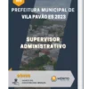Apostila Supervisor Administrativo Prefeitura de Vila Pavão ES 2023