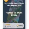 Apostila Técnico em Saúde Bucal Prefeitura de Quilombo SC 2023