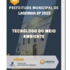 Apostila Tecnólogo Do Meio Ambiente Prefeitura de Lagoinha SP 2023