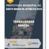 Apostila Trabalhador Braçal Prefeitura de Santa Maria de Jetibá ES 2023