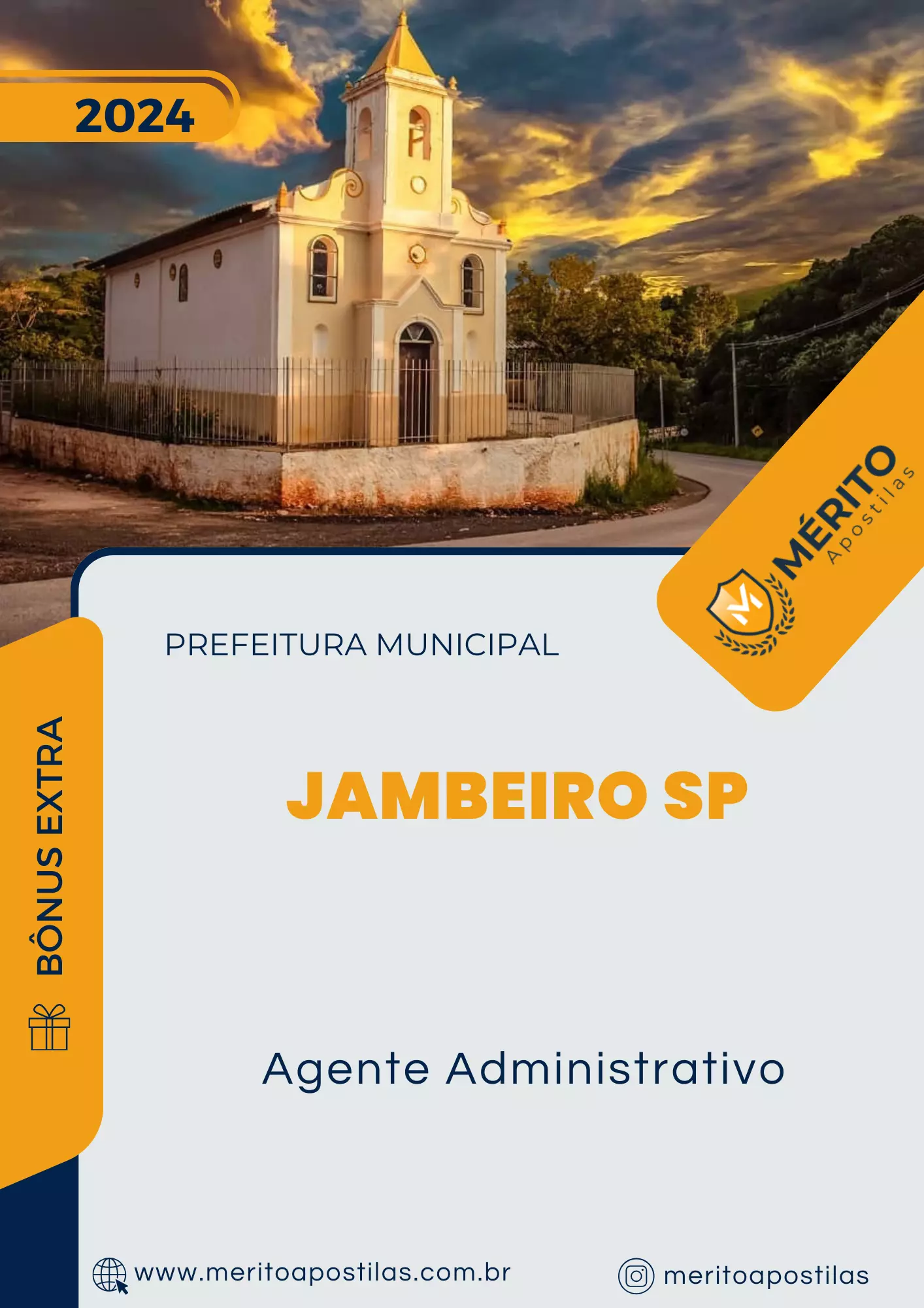 Apostila Agente Administrativo Prefeitura Jambeiro SP 2024