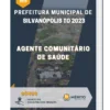 Apostila Agente Comunitário De Saúde Prefeitura de Silvanópolis TO 2023