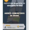 Apostila Agente Comunitário De Saúde Prefeitura de Araguapaz GO 2023