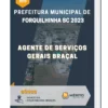Apostila Agente de Serviços Gerais Braçal Prefeitura de Forquilhinha SC 2023