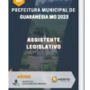 Apostila Assistente Legislativo Prefeitura de Guaranésia MG 2023