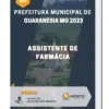 Apostila Assistente de Farmácia Prefeitura de Guaranésia MG 2023