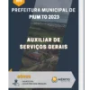 Apostila Auxiliar De Serviços Gerais Prefeitura de Pium TO 2023