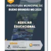 Apostila Auxiliar Educacional Prefeitura de Bueno Brandão MG 2023