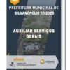 Apostila Auxiliar Serviços Gerais Prefeitura de Silvanópolis TO 2023