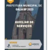 Apostila Auxiliar de Serviços Prefeitura de Gália SP 2023