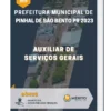 Apostila Auxiliar de Serviços Gerais Prefeitura de Pinhal de São Bento PR 2023