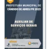 Apostila Auxiliar de Serviços Gerais Prefeitura de Cândido de Abreu PR 2023