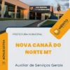 Apostila Auxiliar de Serviços Gerais Prefeitura de Nova Canaã do Norte MT 2024