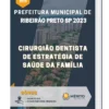 Apostila Cirurgião Dentista de Estratégia de Saúde da Família Prefeitura de Ribeirão Preto SP 2023