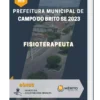 Apostila Fisioterapeuta Prefeitura de Campo do Brito SE 2023