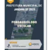 Apostila Fonoaudiólogo Escolar Prefeitura de Jandira SP 2023