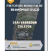 Apostila Gari Varredor Coletor Prefeitura de Silvanópolis TO 2023