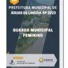 Apostila Guarda Municipal Feminino Prefeitura de Águas de Lindóia SP 2023