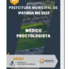 Apostila Médico Proctologista Prefeitura de Ipatinga MG 2023