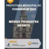 Apostila Médico Psiquiatra Infantil Prefeitura de Ituverava SP 2023
