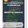 Apostila Médico do Trabalho Prefeitura de Ipatinga MG 2023