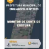 Apostila Monitor de Corte de Costura Prefeitura de Emilianópolis SP 2023
