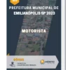 Apostila Motorista Prefeitura de Emilianópolis SP 2023