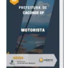 Apostila Motorista Prefeitura de Caconde SP 2024