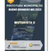 Apostila Motorista II Prefeitura de Bueno Brandão MG 2023