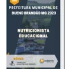 Apostila Nutricionista Educacional Prefeitura de Bueno Brandão MG 2023