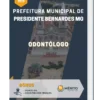 Apostila Odontólogo Prefeitura de Presidente Bernardes MG 2023