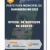 Apostila Oficial de Serviços de Esgoto Prefeitura de Guaranésia MG 2023