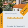Apostila Operador de Máquinas III Prefeitura de Rubiataba GO 2024