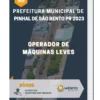 Apostila Operador de Máquinas Leves Prefeitura de Pinhal de São Bento PR 2023