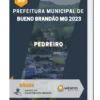 Apostila Pedreiro Prefeitura de Bueno Brandão MG 2023
