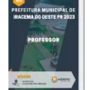 Apostila Professor Prefeitura de Iracema do Oeste PR 2023