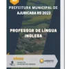 Apostila Professor De Língua Inglesa Prefeitura de Ajuricaba RS 2023