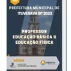 Apostila Professor Educação Básica II Educação Física Prefeitura de Ituverava SP 2023