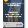 Apostila Professor Educação Básica II Língua Portuguesa Prefeitura de Ituverava SP 2023